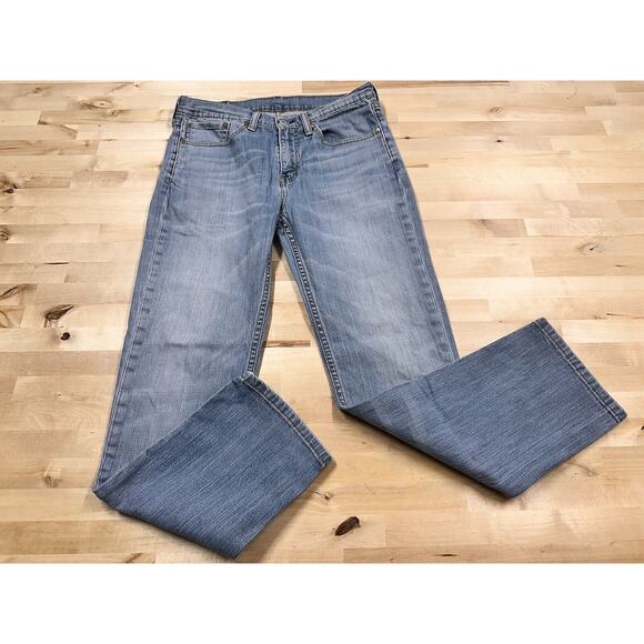 Levi's 514 Jeans Men 31X30 Stretch Slim Fit Straight Leg Medium Wash - Picture 1 of 6